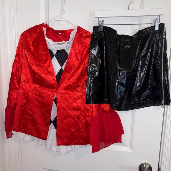 Harley Cosplay Harleen Costume Dress Outfit Suit UniformFull Set Size Medium - Picture 6 of 16